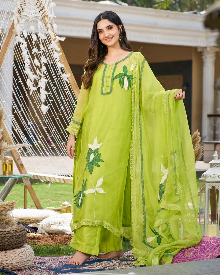 Daai Organza Kurta Set