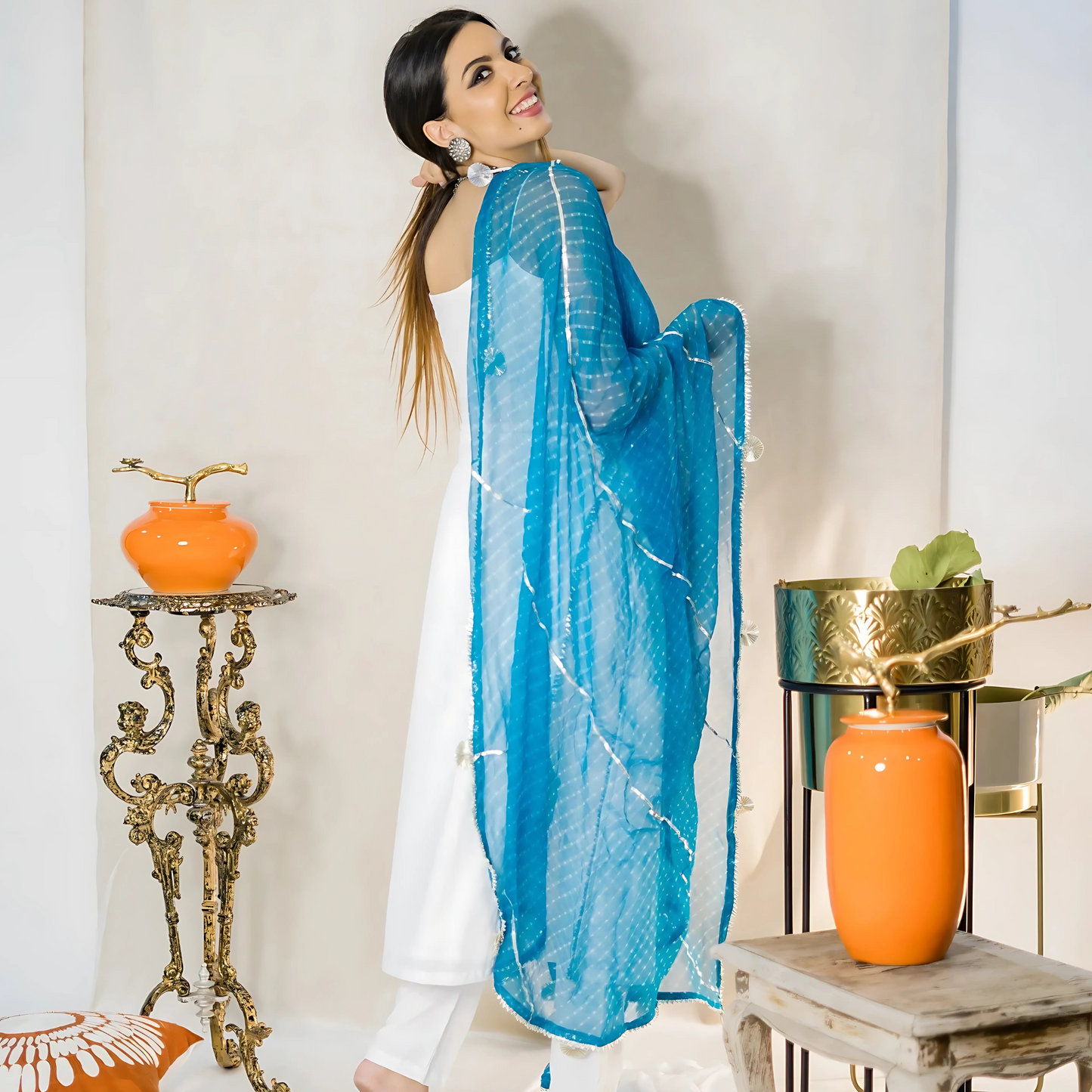 Malibu Leheriya Suit Set