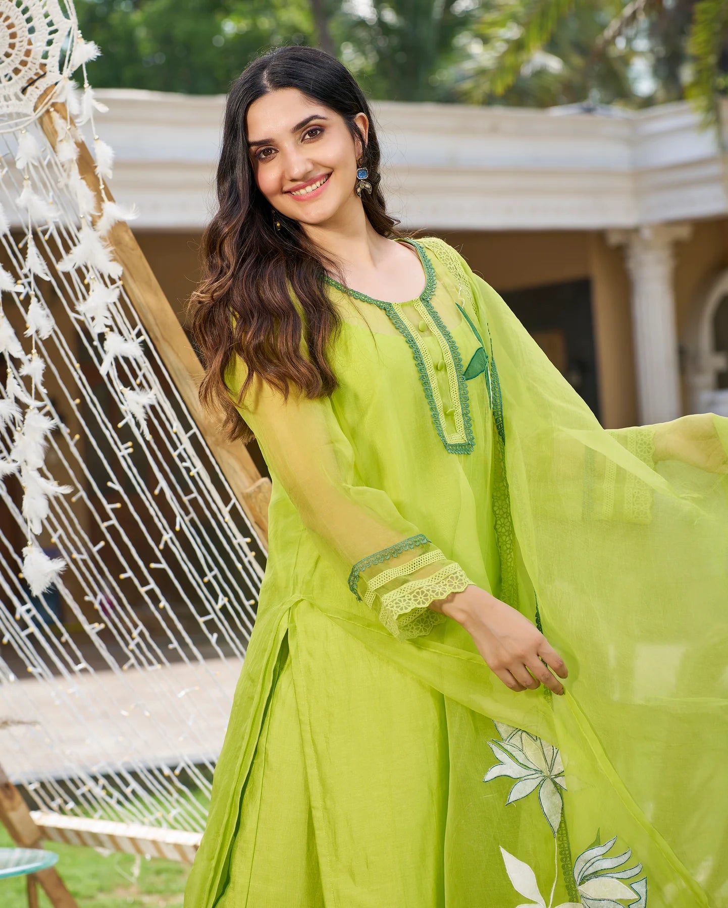 Daai Organza Kurta Set