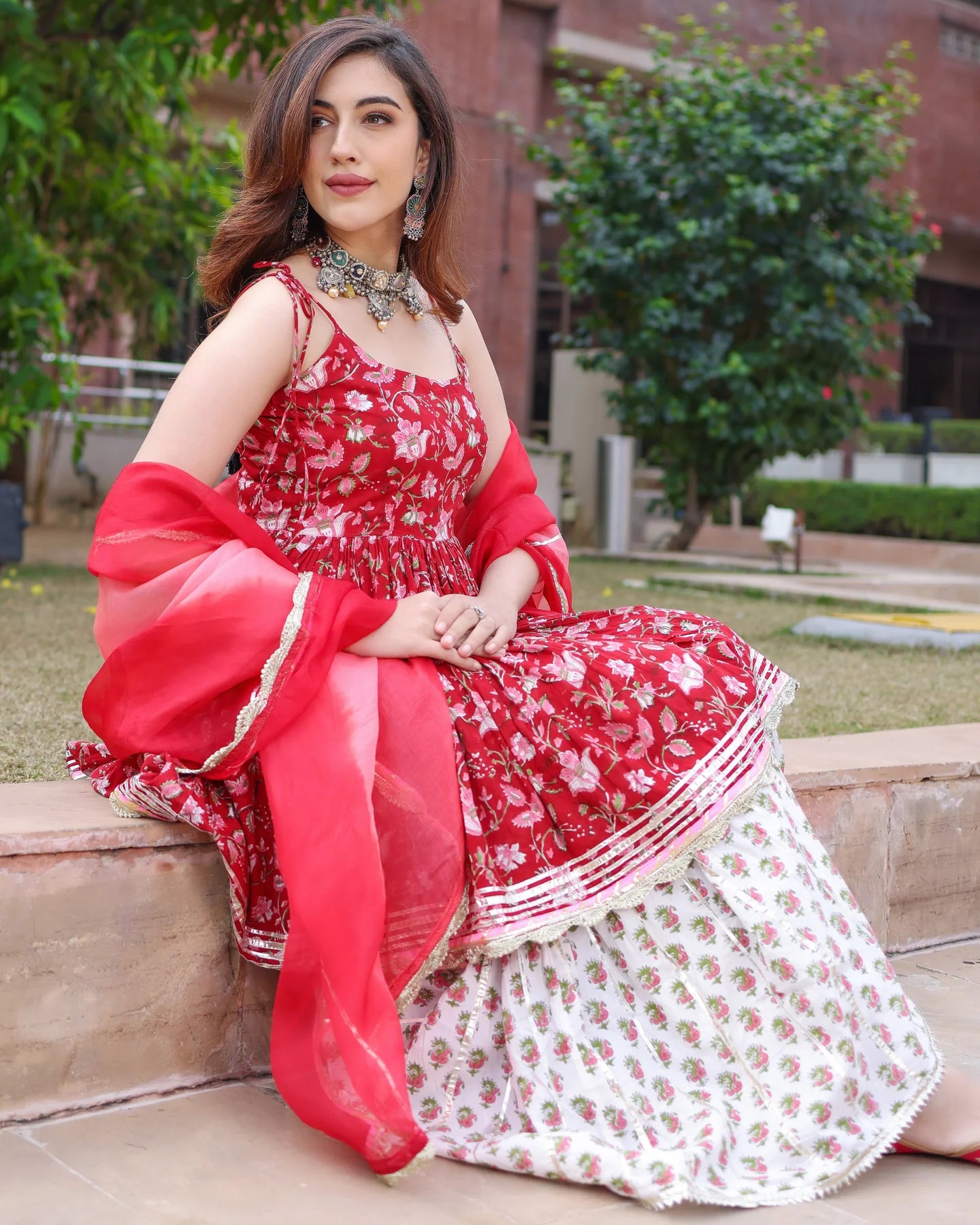 Crabapple Sharara Set