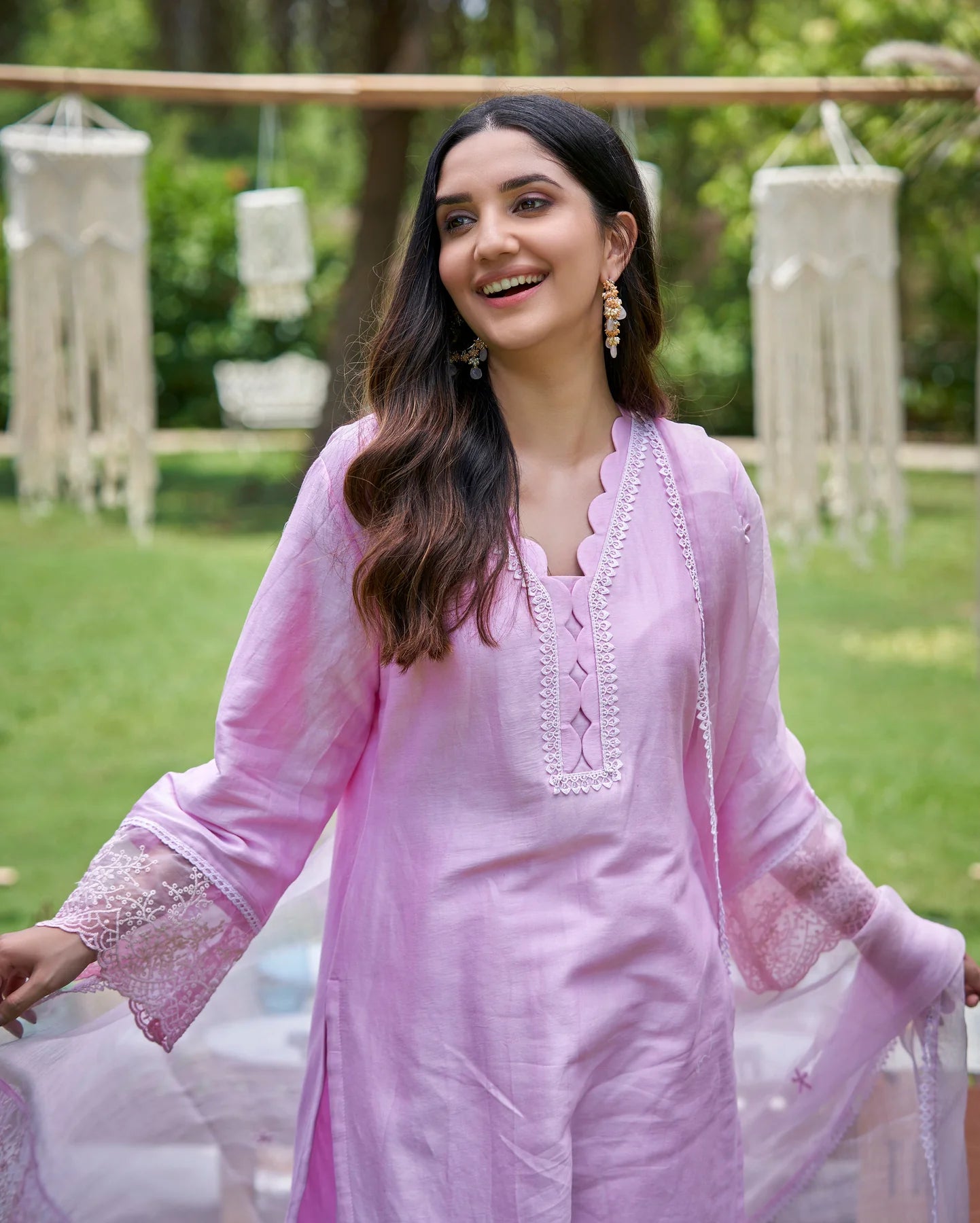 Abir Chanderi Kurta Set