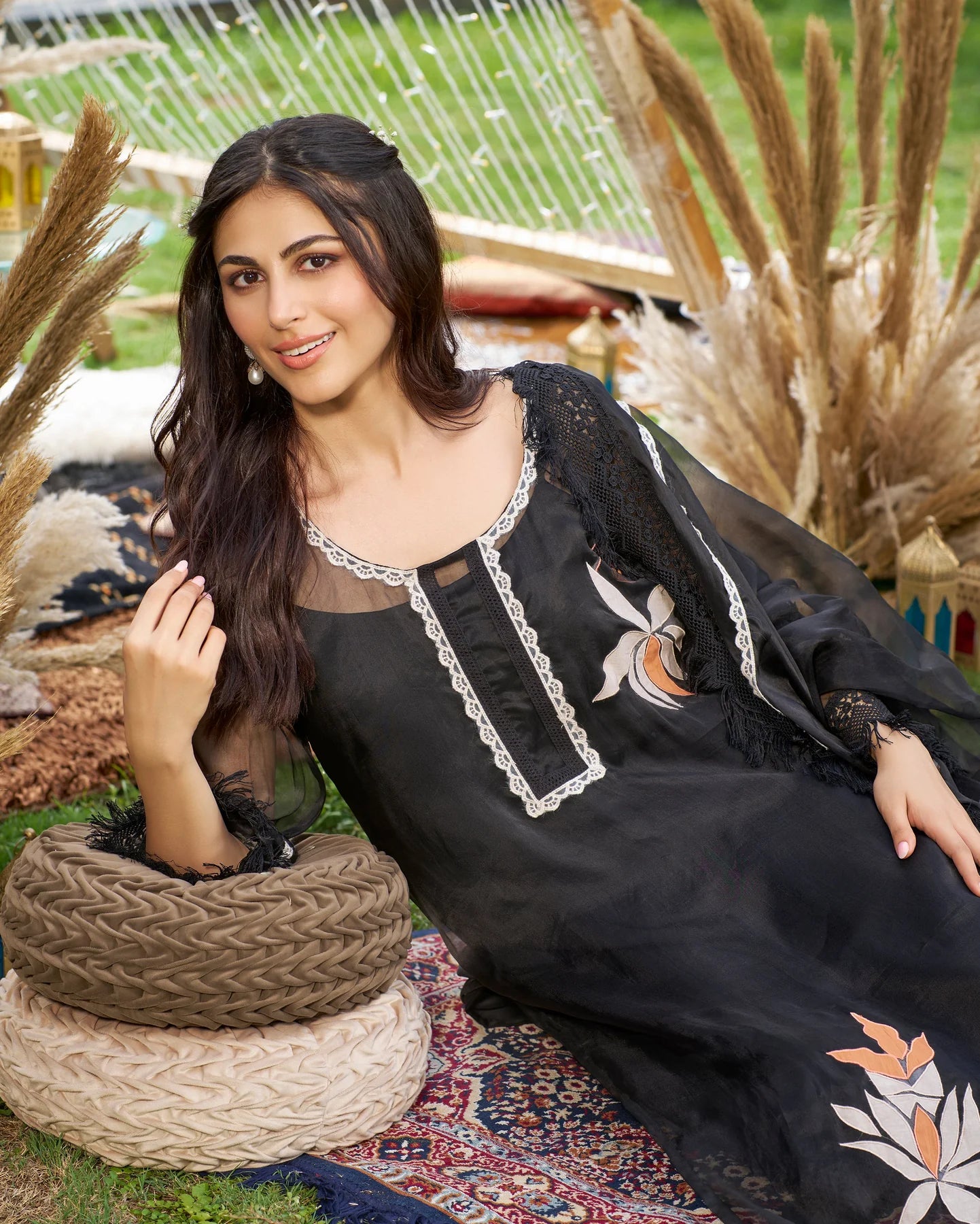 Vrutti Organza Kurta Set
