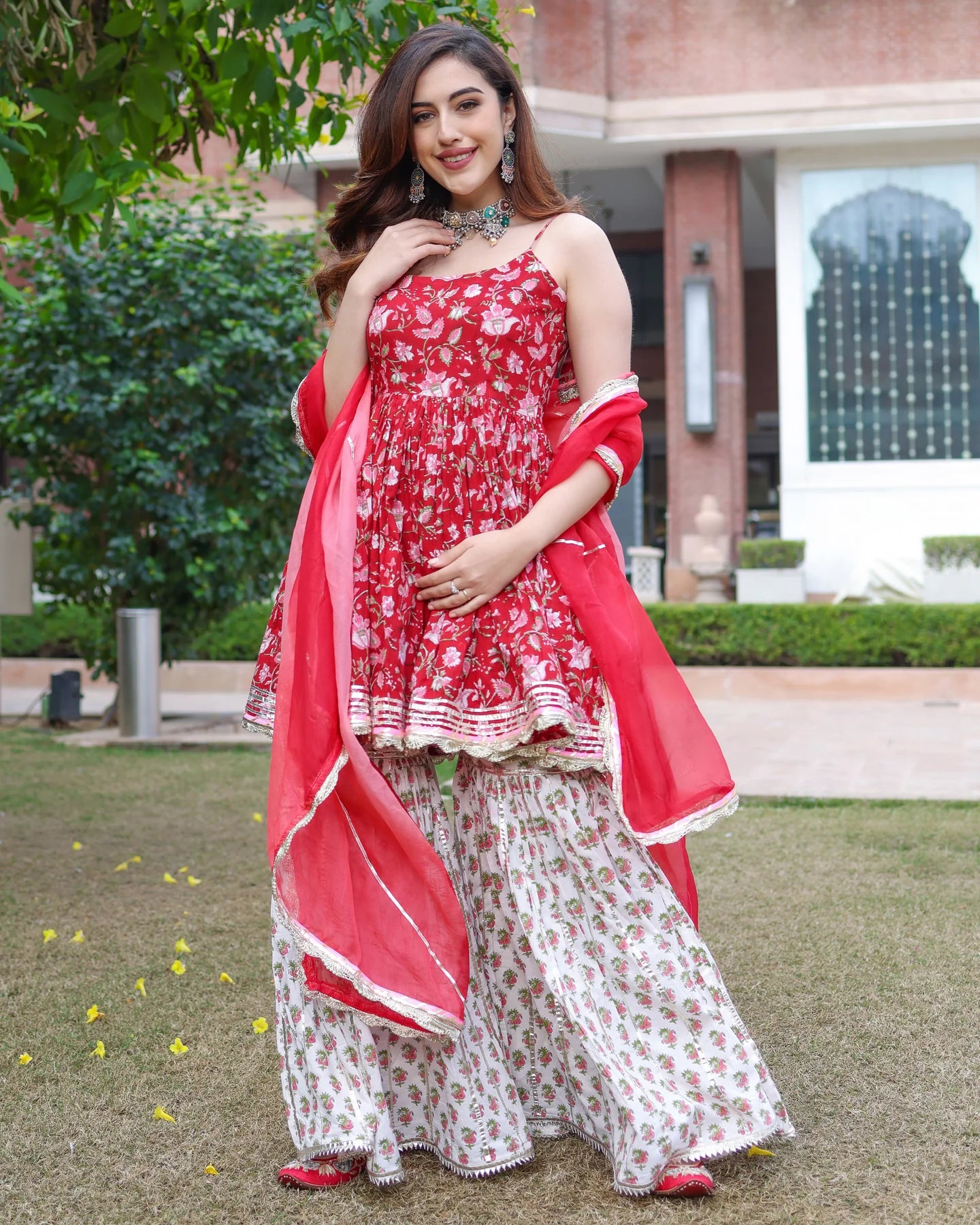Crabapple Sharara Set