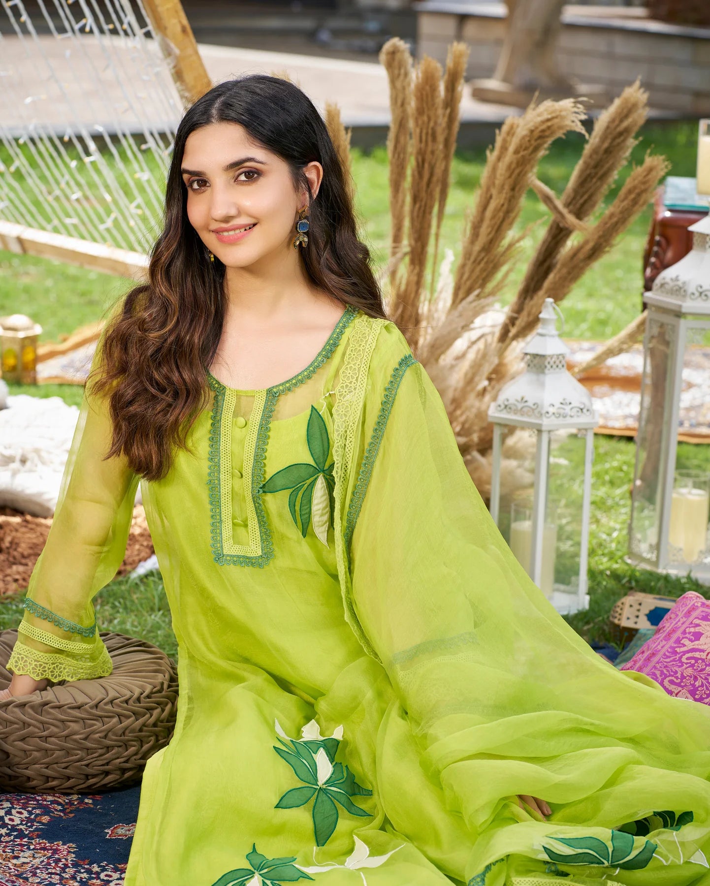 Daai Organza Kurta Set