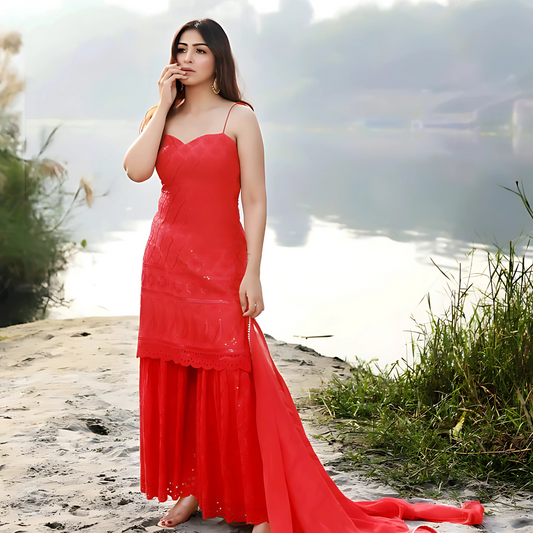 Blush Sharara Set