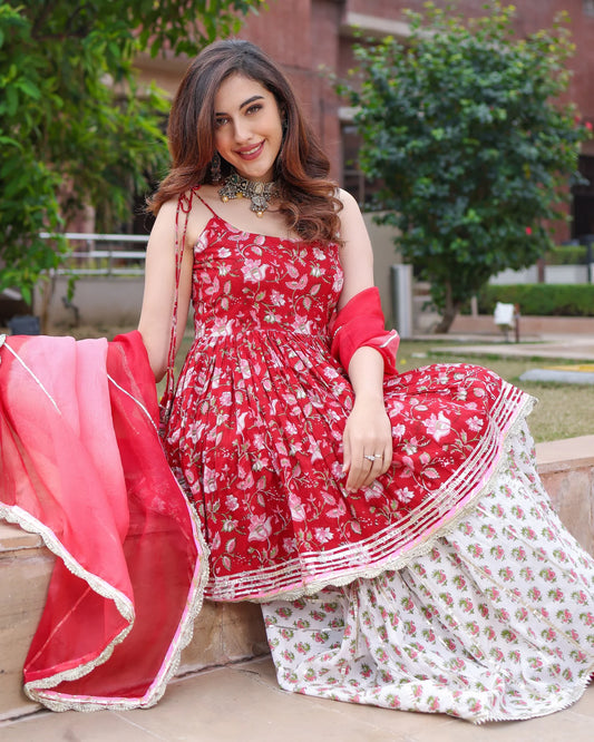 Crabapple Sharara Set