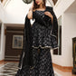Fresh Black Sharara Set