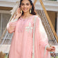 Applique Organza Kurta Set