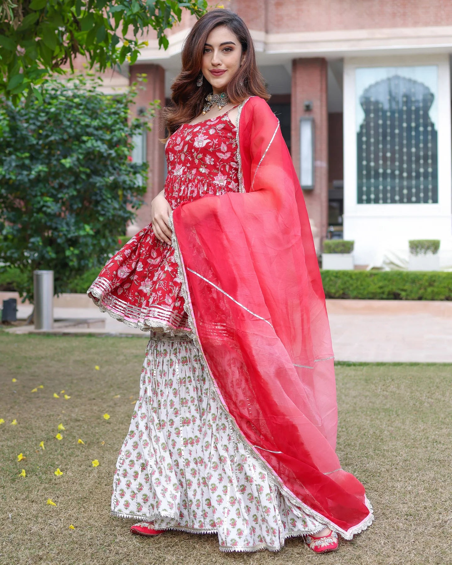 Crabapple Sharara Set