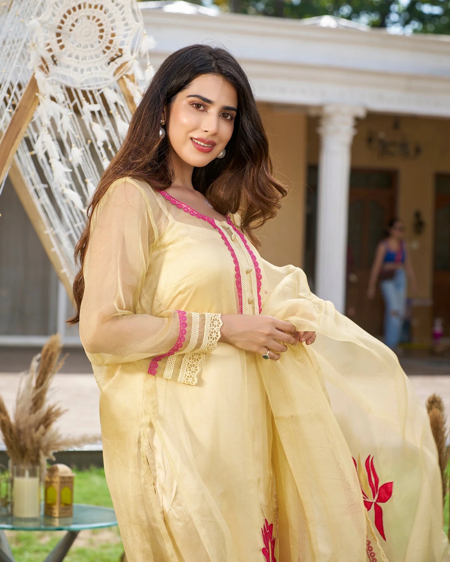 Yami Organza Kurta Set