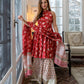 Red Finch Sharara Set