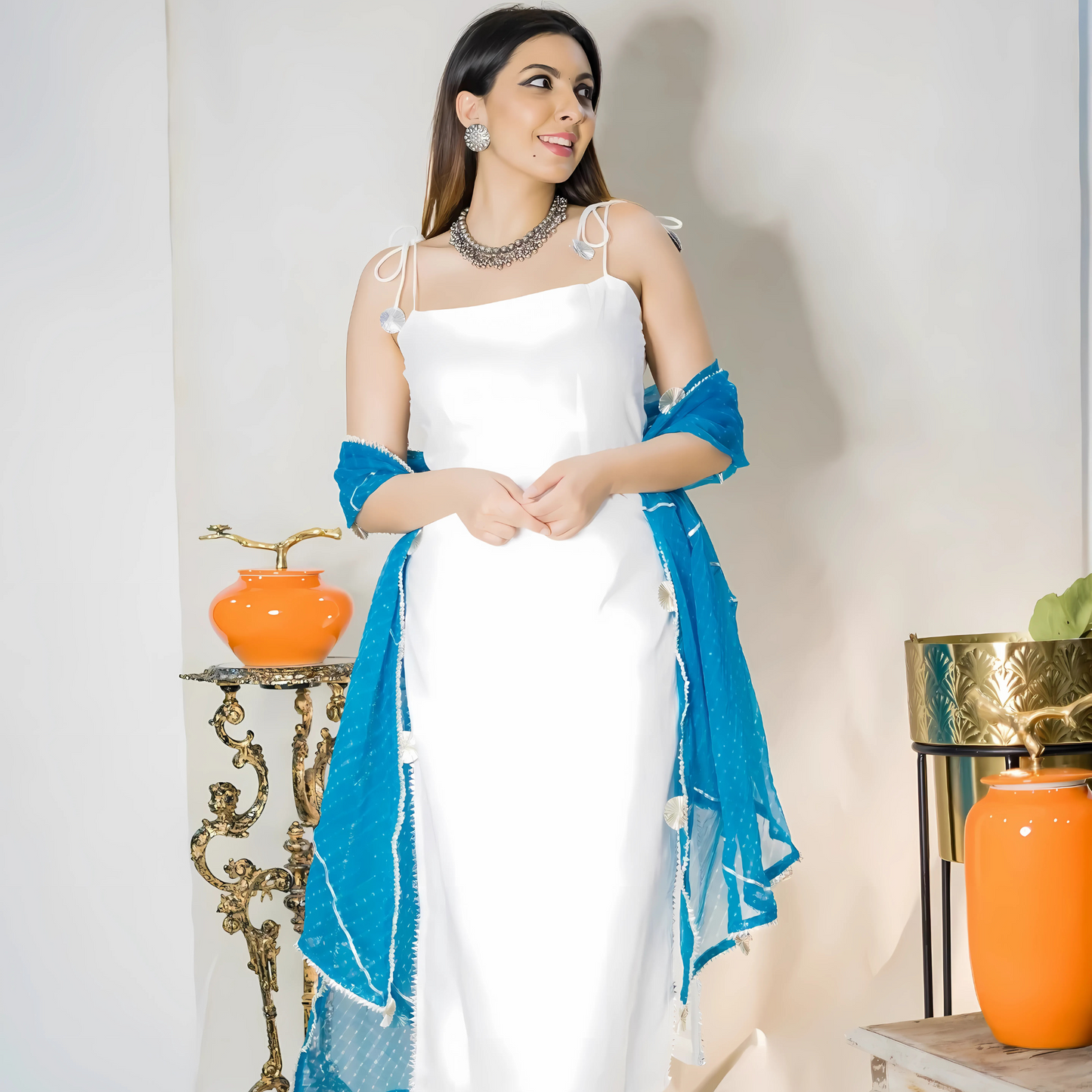 Malibu Leheriya Suit Set
