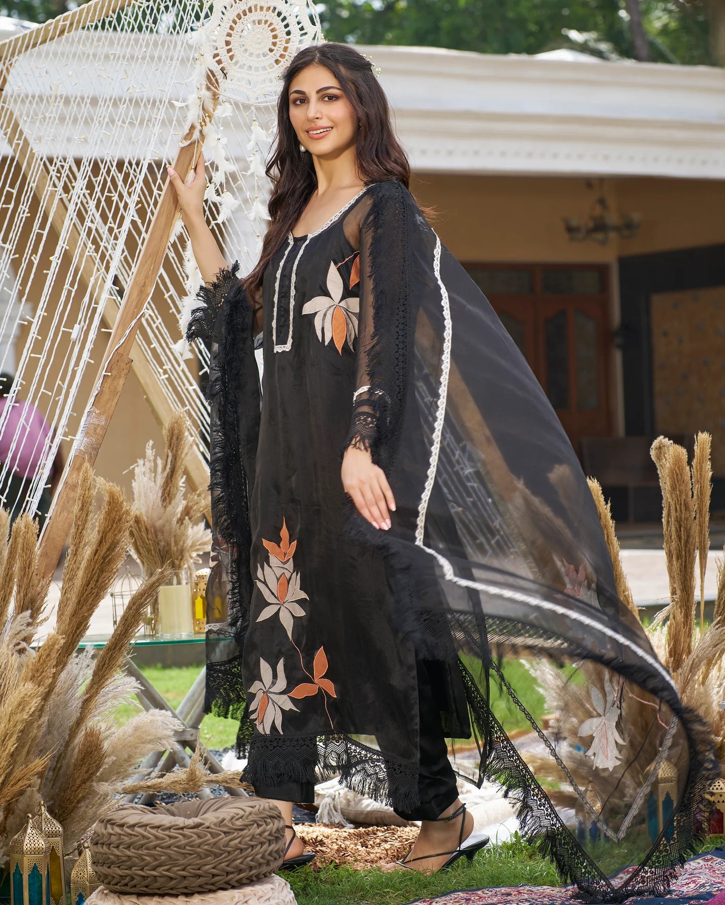 Vrutti Organza Kurta Set
