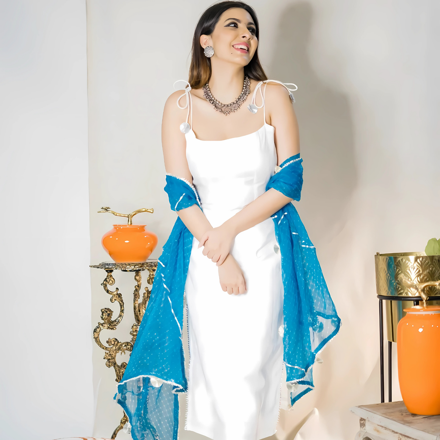 Malibu Leheriya Suit Set