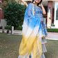 Symphonic Blue Sharara Set